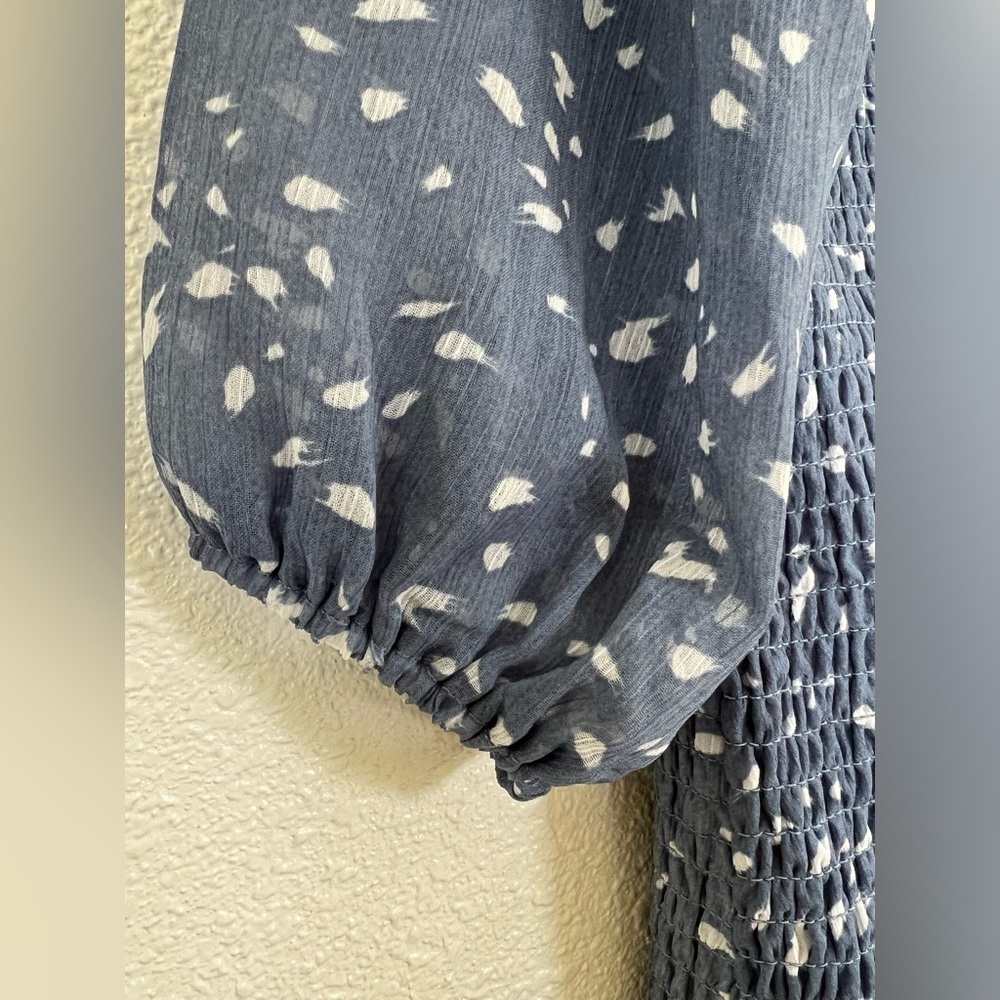 Smocked Surplice Dress - Picture 4 of 8